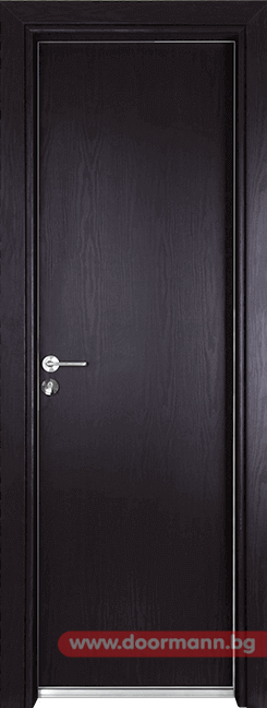 Алуминиева врата за баня – Гама, цвят Венге