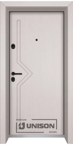 Входни врати Unison Optima 201p, цвят Перла