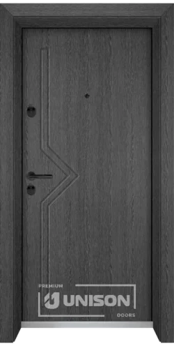 Входни врати Unison Optima 201p, цвят Сив кестен