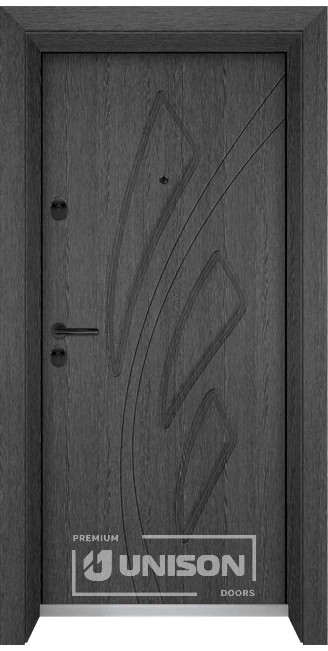 Входни врати Unison Optima 202p, цвят Сив кестен