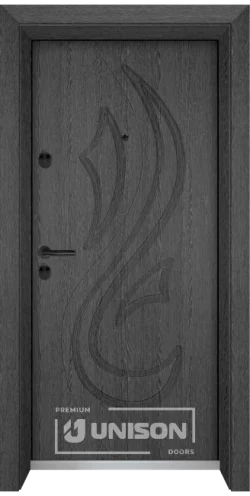 Входни врати Unison Optima 203p, цвят Сив кестен