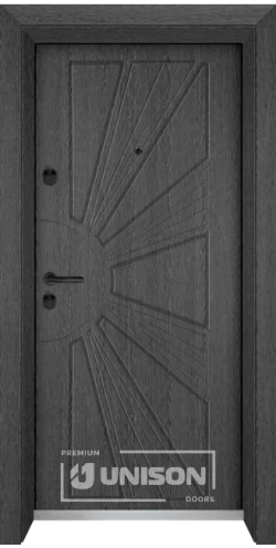 Входни врати Unison Optima 204p, цвят Сив кестен