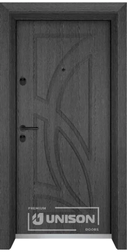 Входни врати Unison Optima 208p, цвят Сив кестен