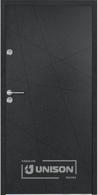 Входни врати Unison Termo + Brilliant, цвят Графит
