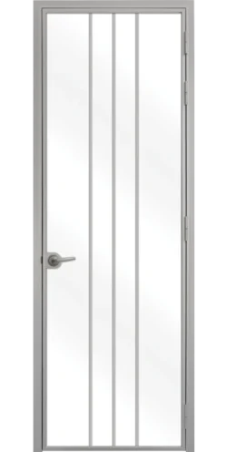 Стъклена Интериорна Врата Lusso L-2 Сив Мат