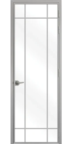 Стъклена Интериорна Врата Lusso L-4 Сив Мат